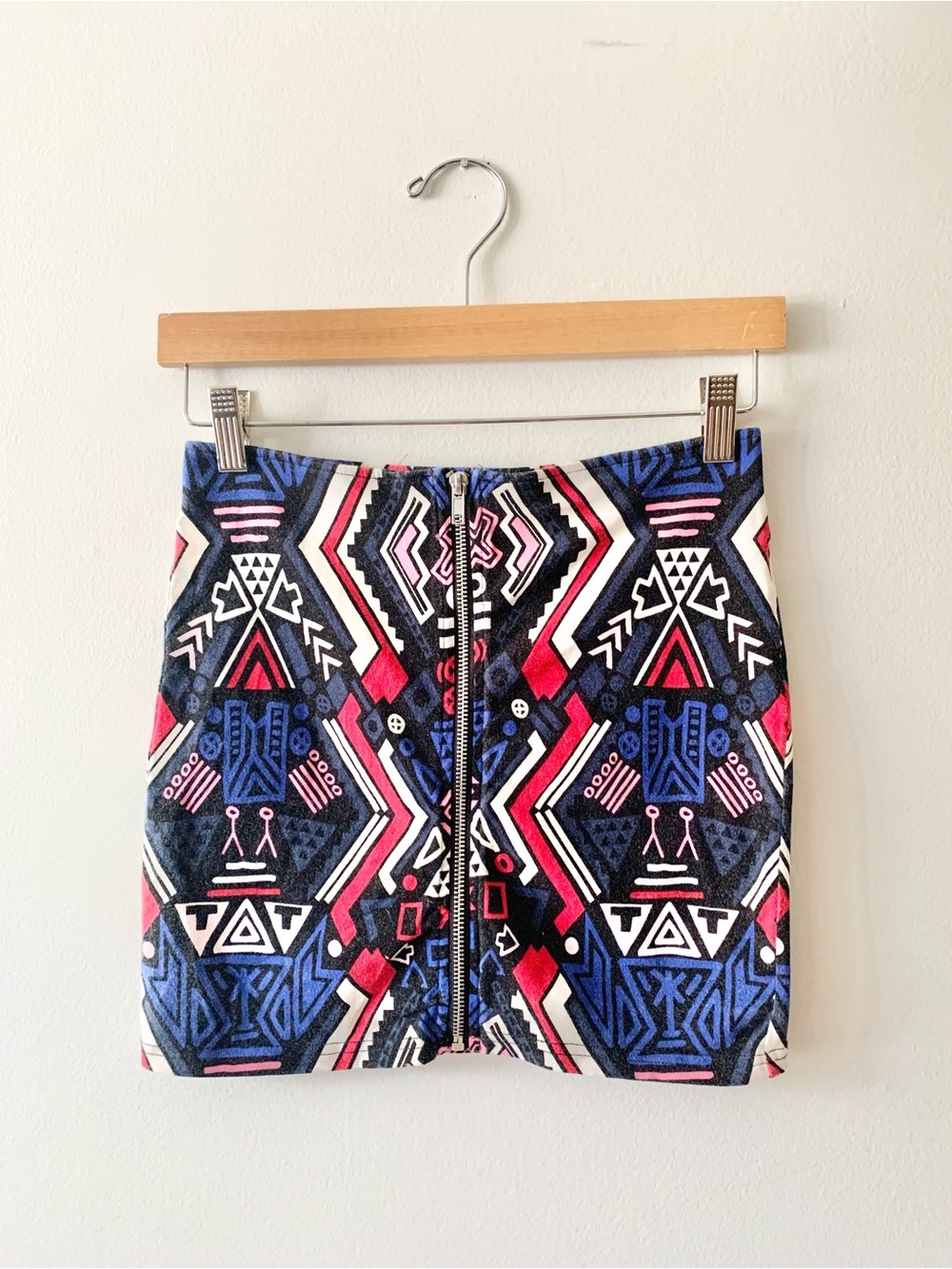 NEW H&M Geometric Print Mini Skirt